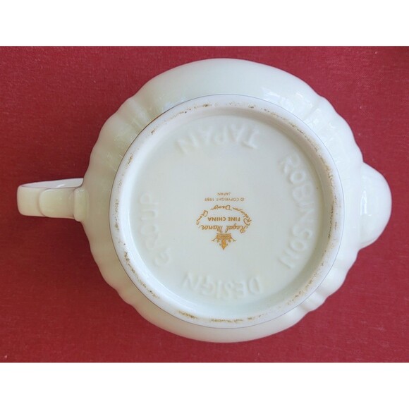 "REGAL MANOR FINE CHINA ROBINSON DESIGN GROUP IVORY TEAPOT WITH LID" Japan 1989 - Picture 10 of 12